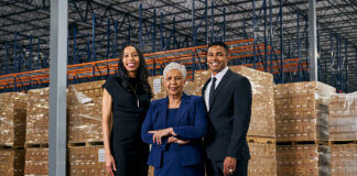 (l-r) Lynn Moore, Alice Houston and Condrad Daniels