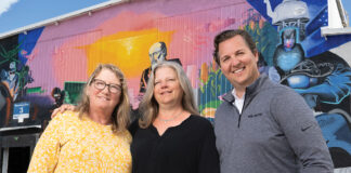 (L to R) Leslie Kohler, Danielle Kohler, and Erik Lampe