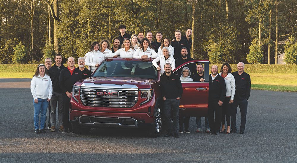 The Bergey family members currently working in the business.