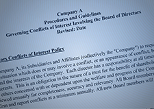Board of Directors Conflict of Interest Policy Generic for PDA R-225