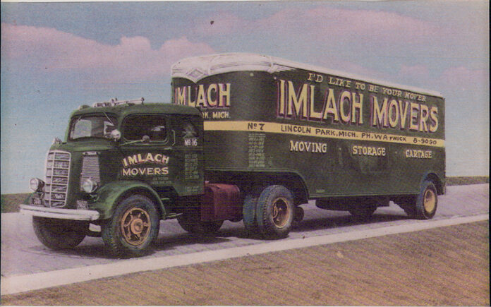 Imlach Movers truck, 1949.