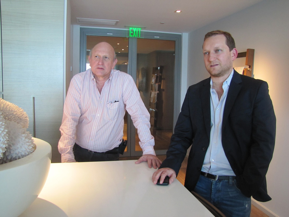 Leo (left) and Daniel Ickowicz